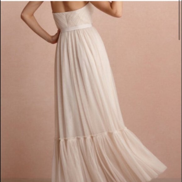 BHLDN Va Et Vien | Stunning Full Length Strapless Tulle Dress - Picture 13 of 16